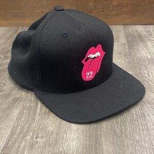 Black and Pink Logo Baseball Cap